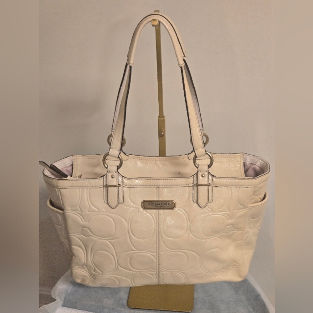 Coach Patent Leather Tote Y2K Fair Used Condition